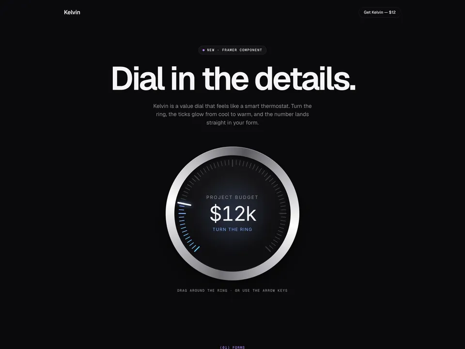 Kelvin — Input component for Framer