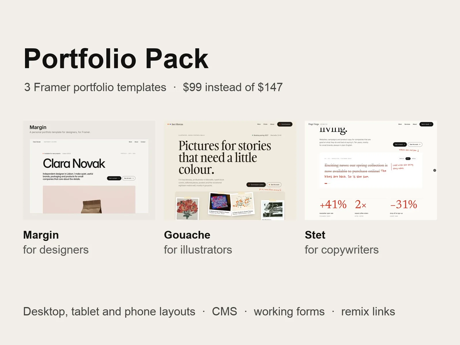 Portfolio Pack preview 1