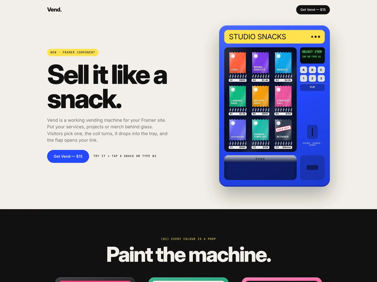 Vend preview